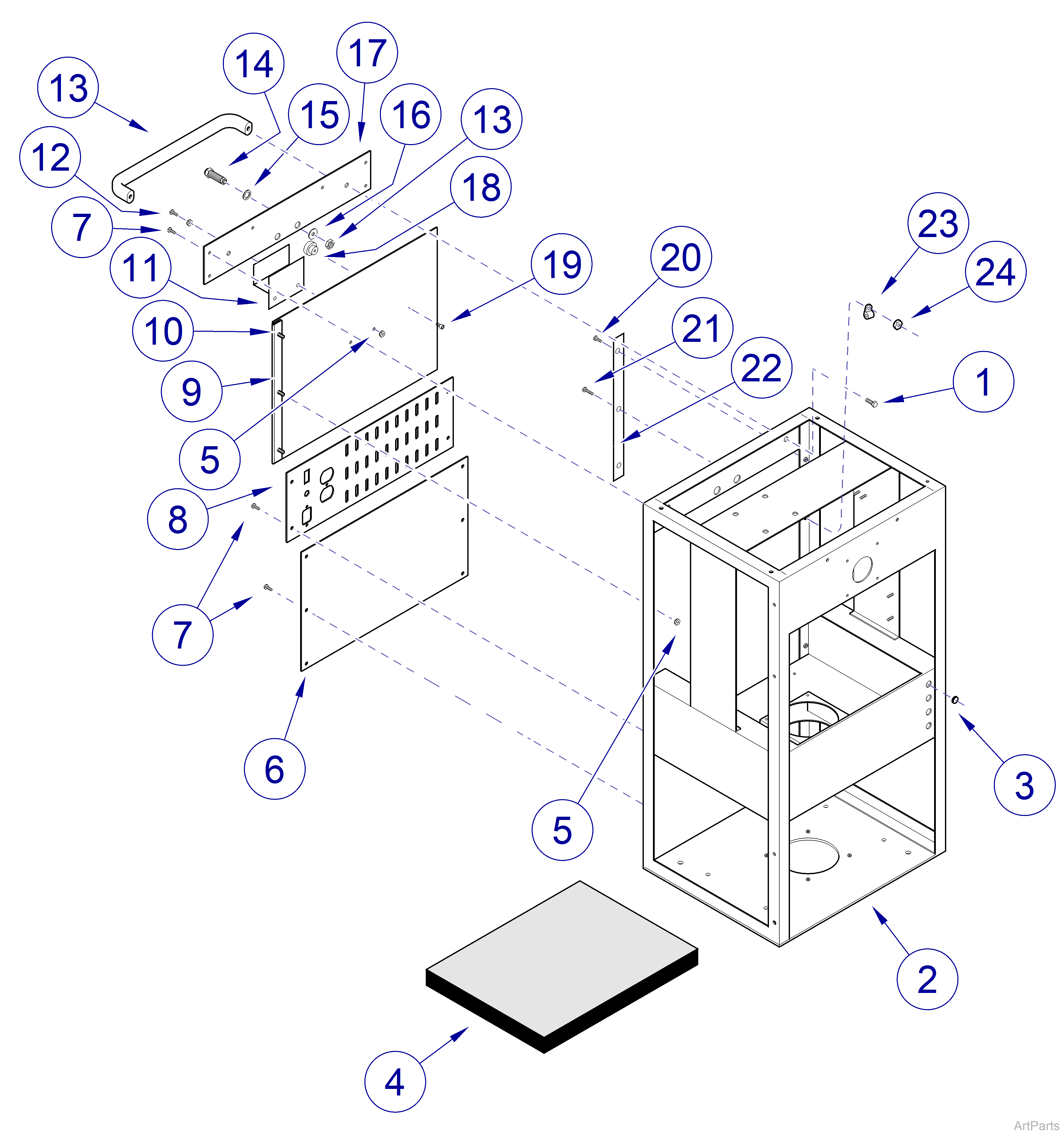 Midmark® 1000 Frame and Back Components