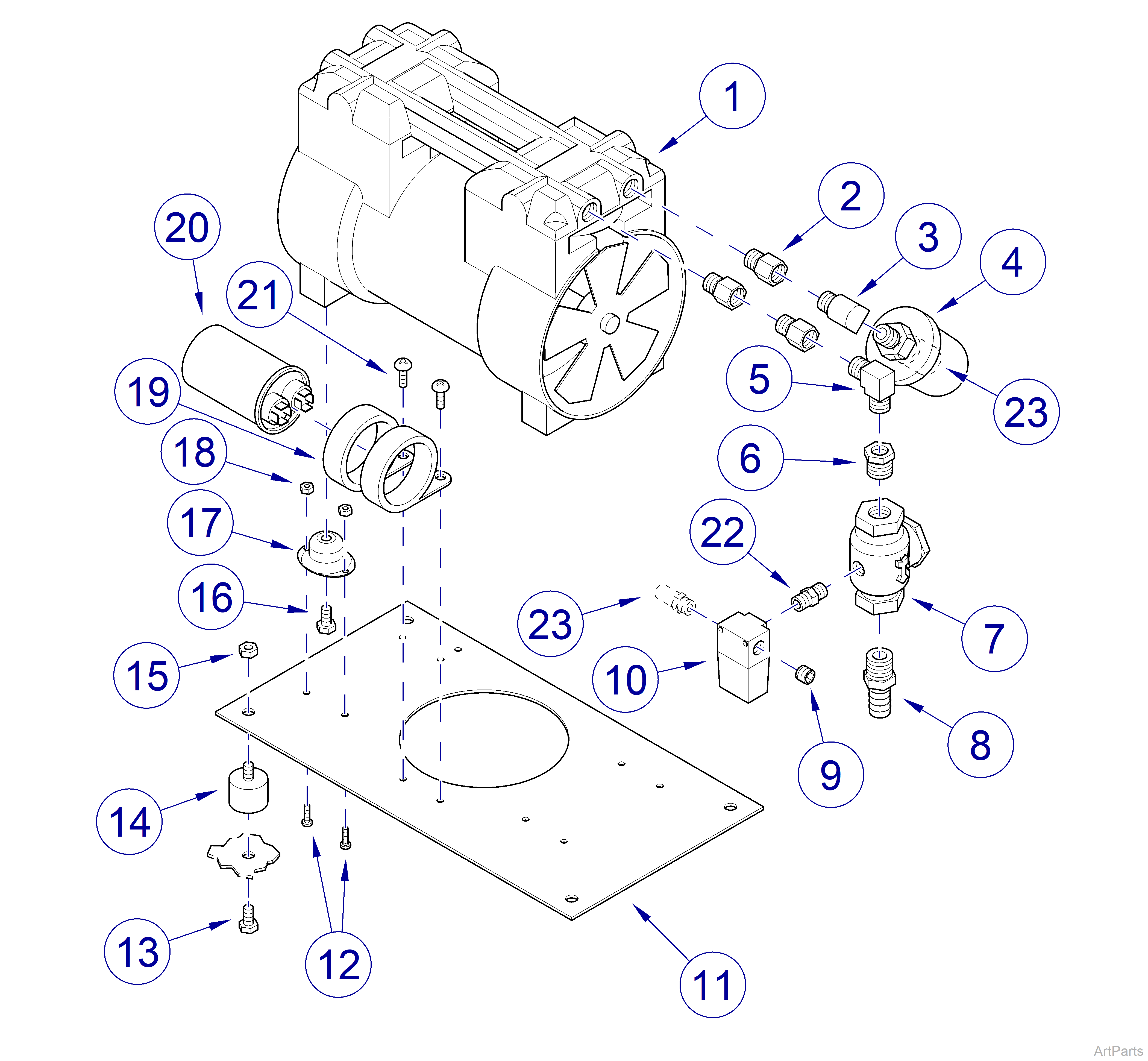 Midmark® 1000  Lower Compartment Components