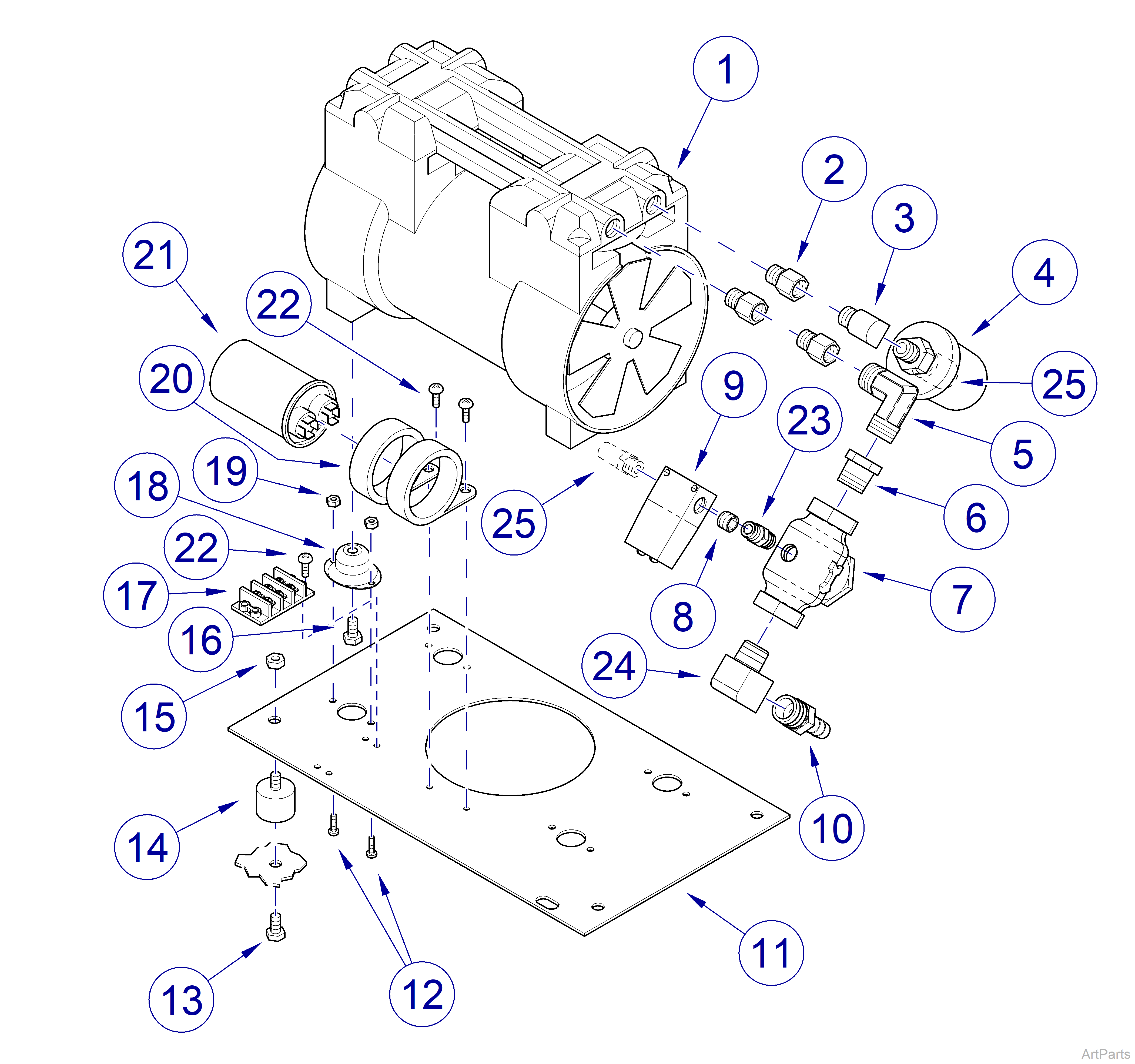 Midmark® 1000  Lower Compartment Components