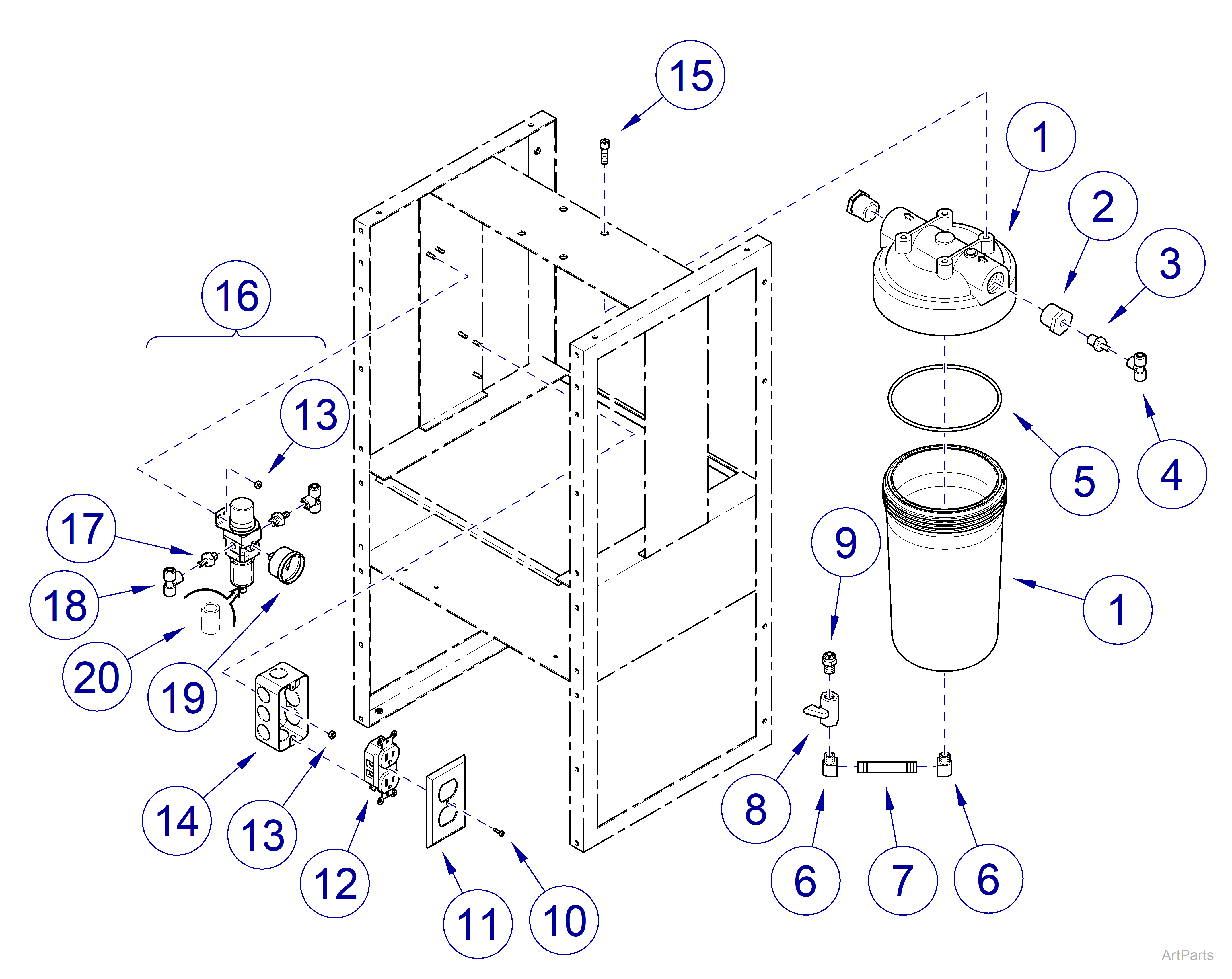 Midmark® 1000 Upper Compartment Components