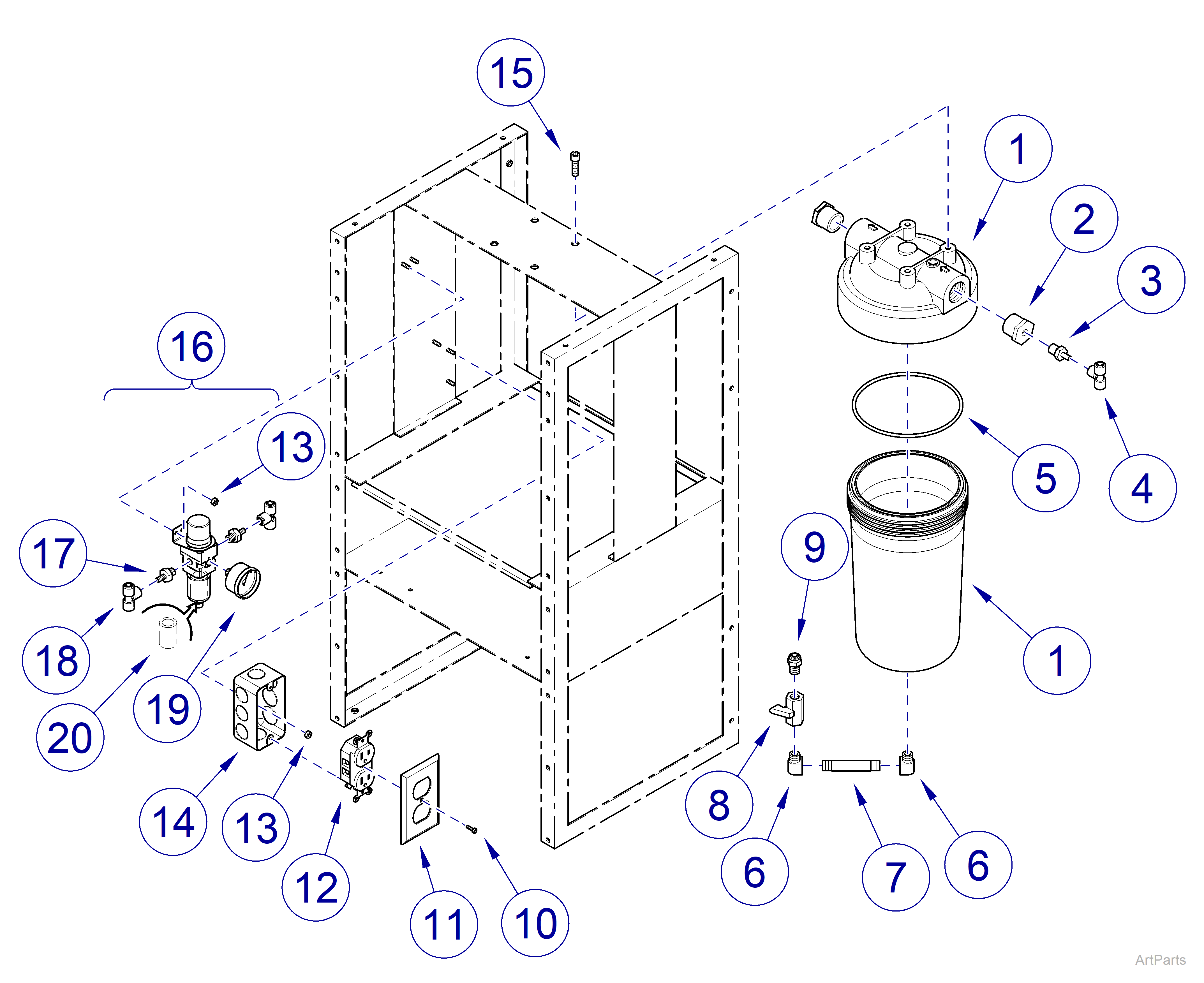 Midmark® 1000 Upper Compartment Components