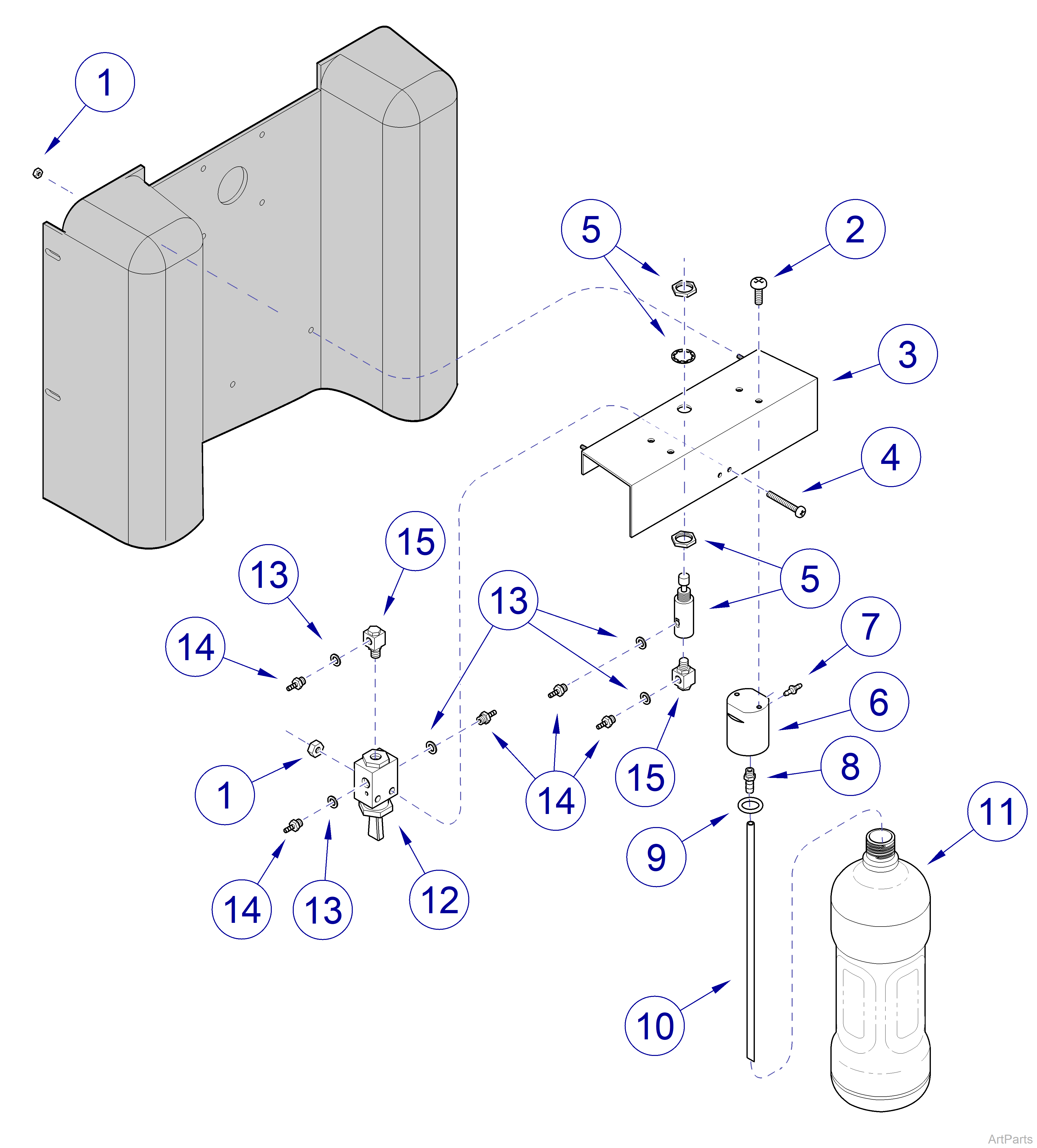 Midmark® 1000  Water System Components