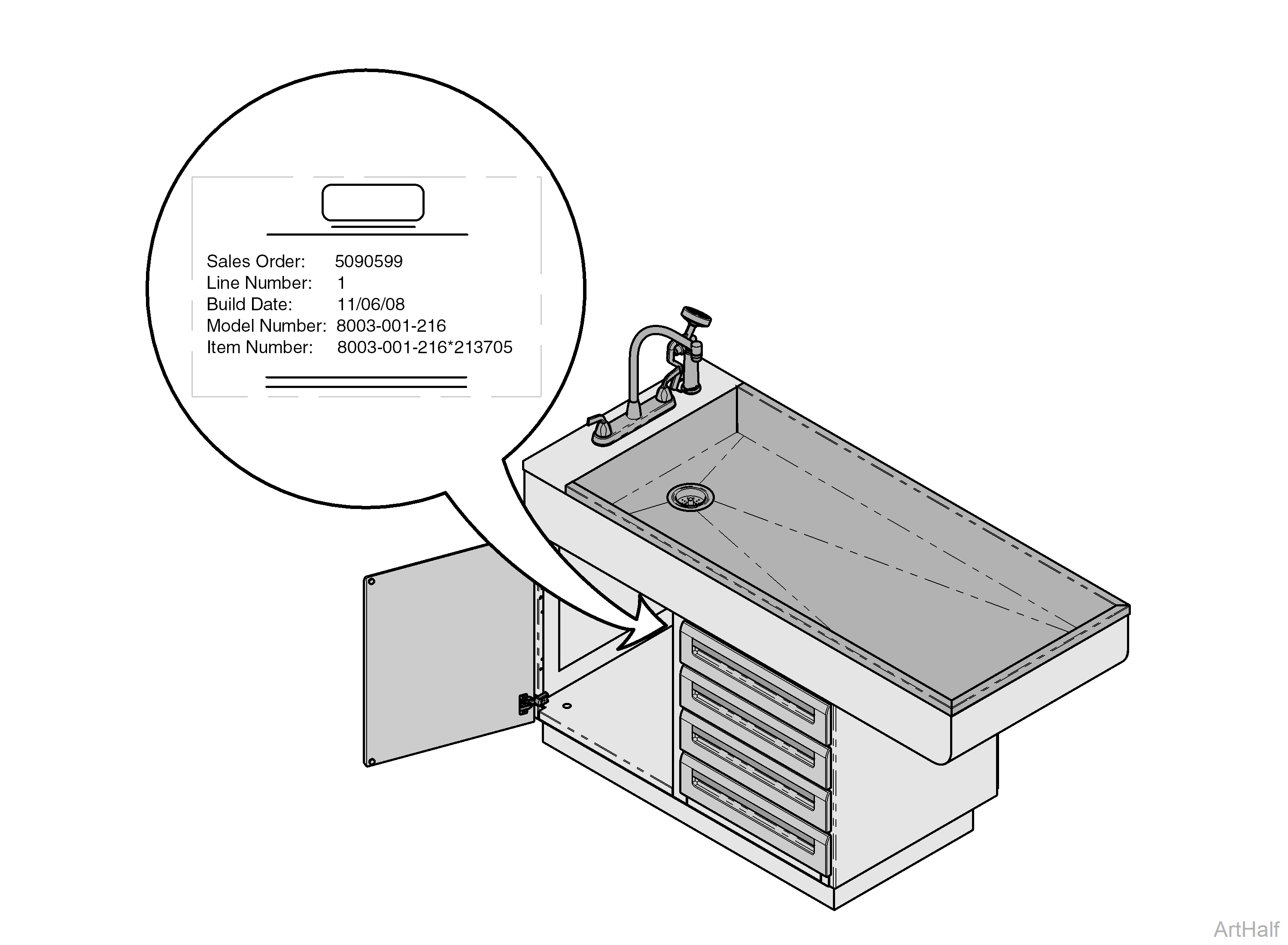 Fixed Height Tables Serial Number Location