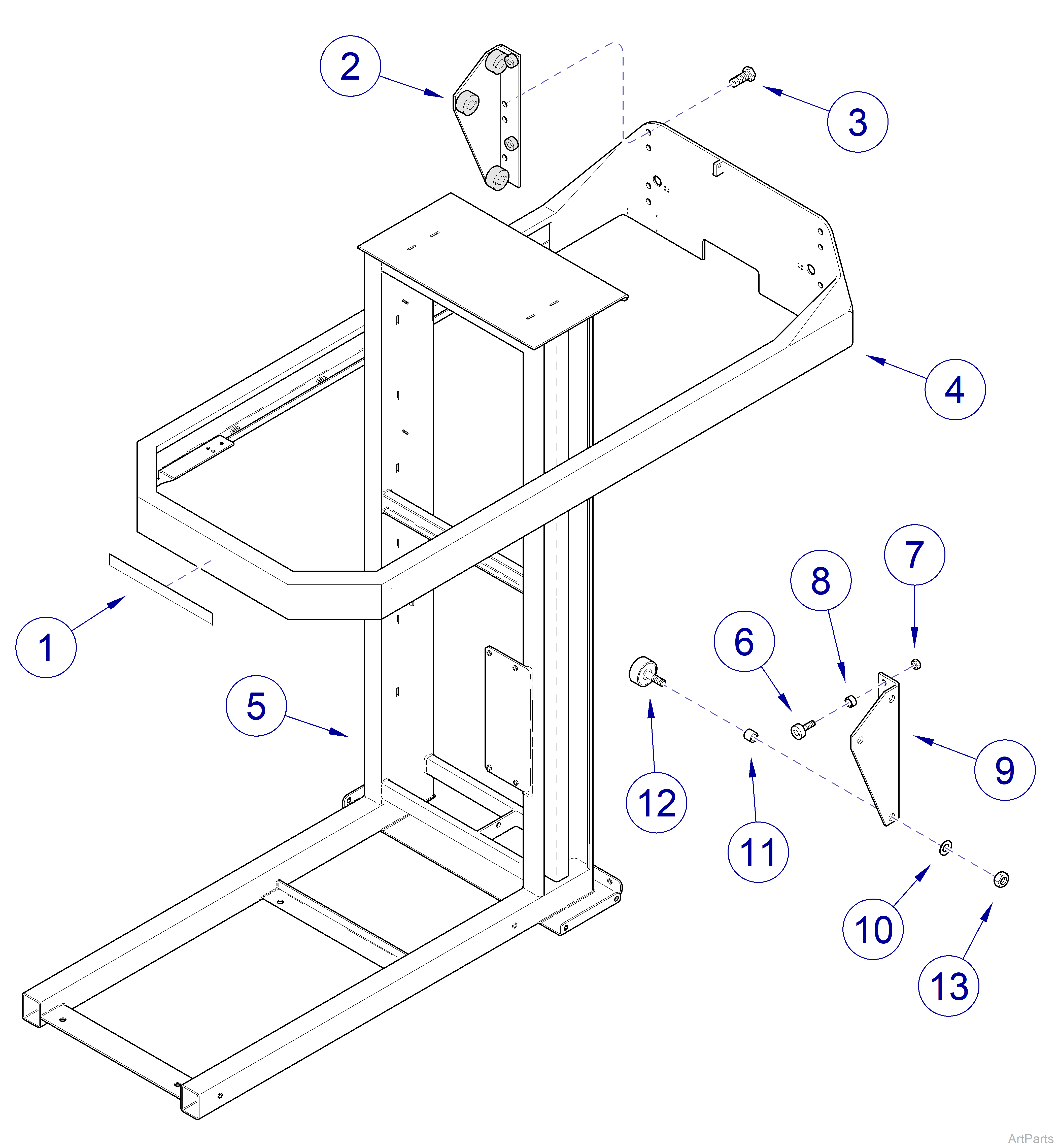 Canis Major  Column Roller Mechanism