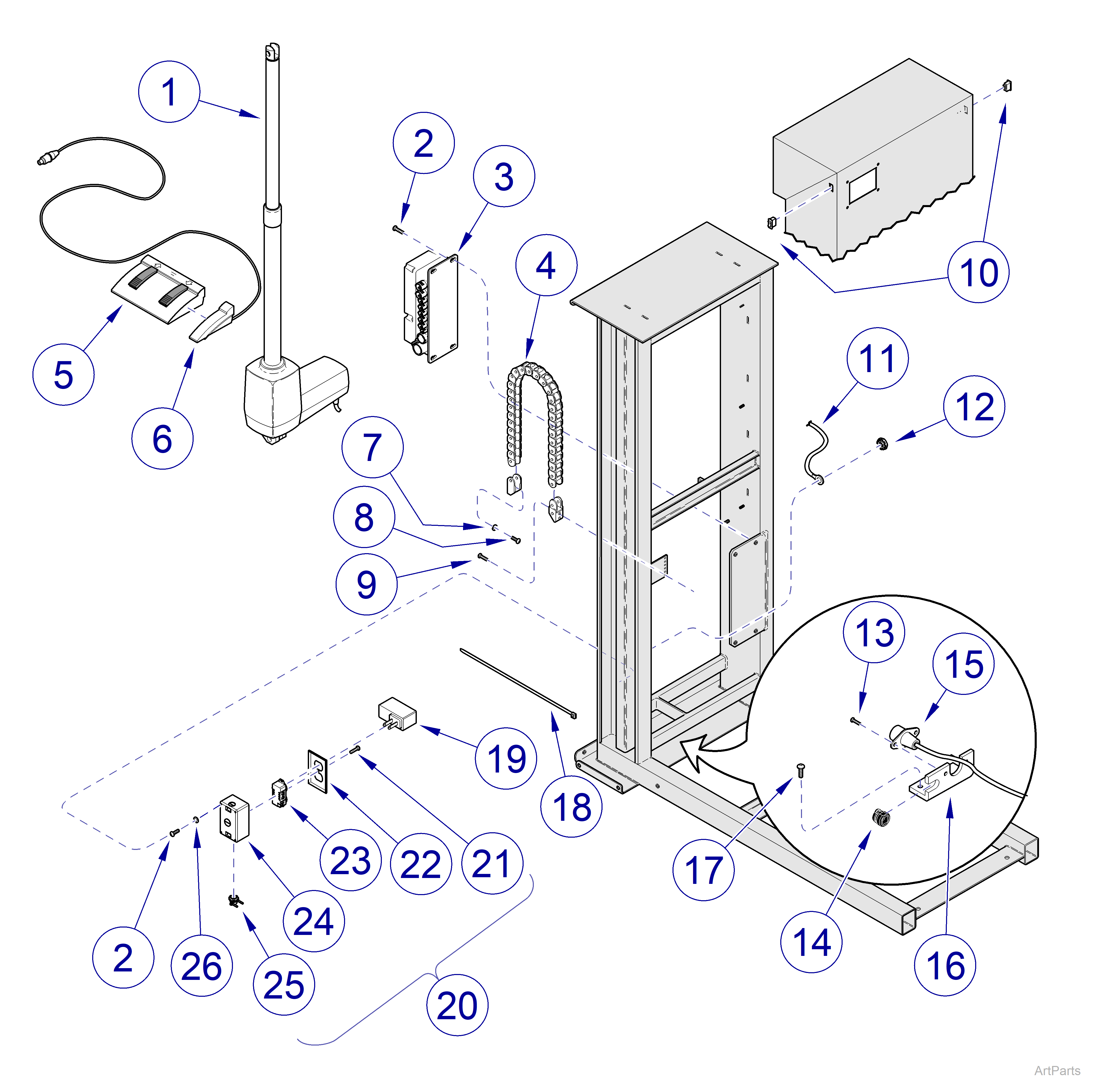 Canis Major  Column Electrical Comp