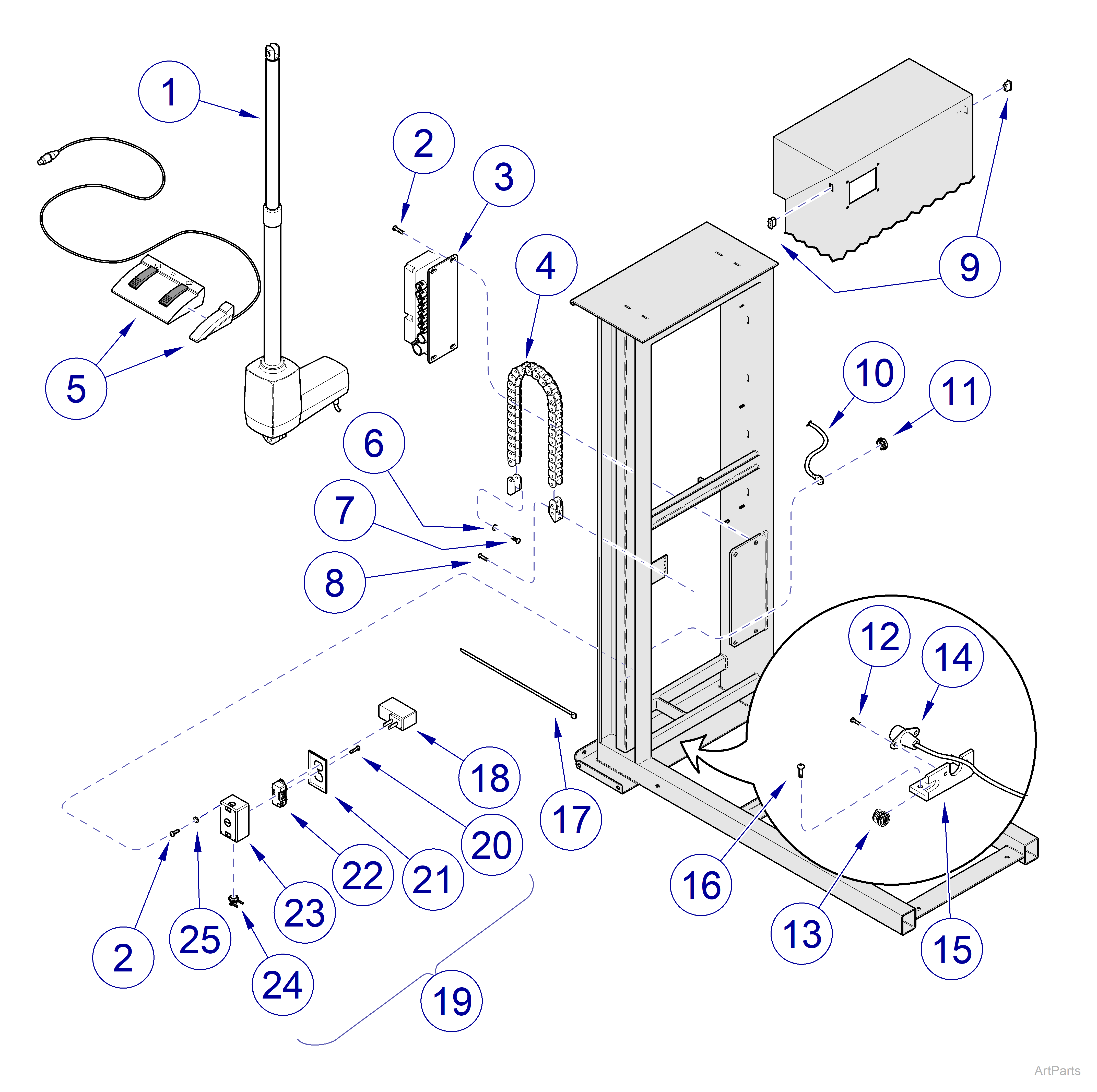 Canis Major  Column Electrical Comp