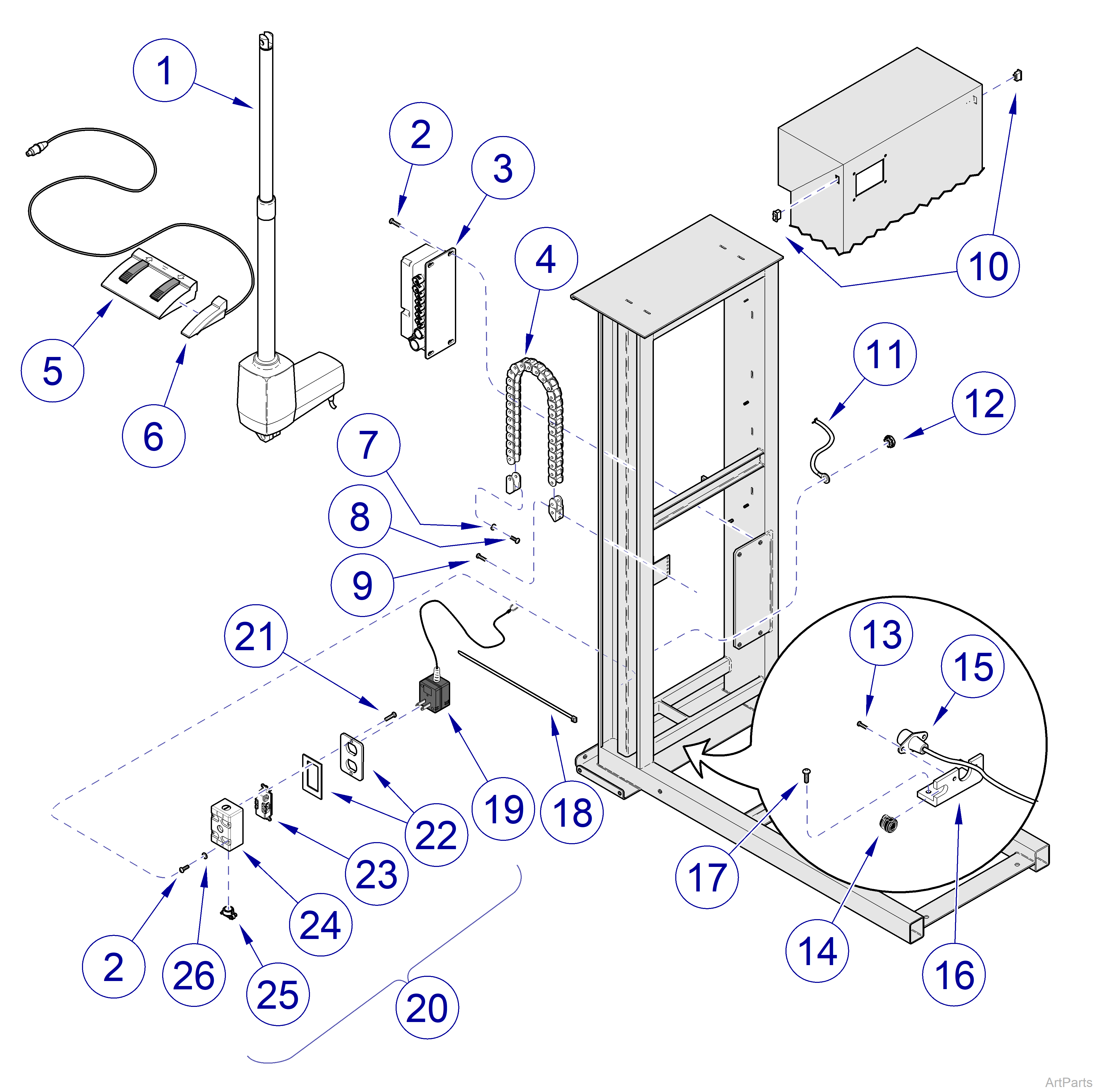 Canis Major  Column Electrical Comp