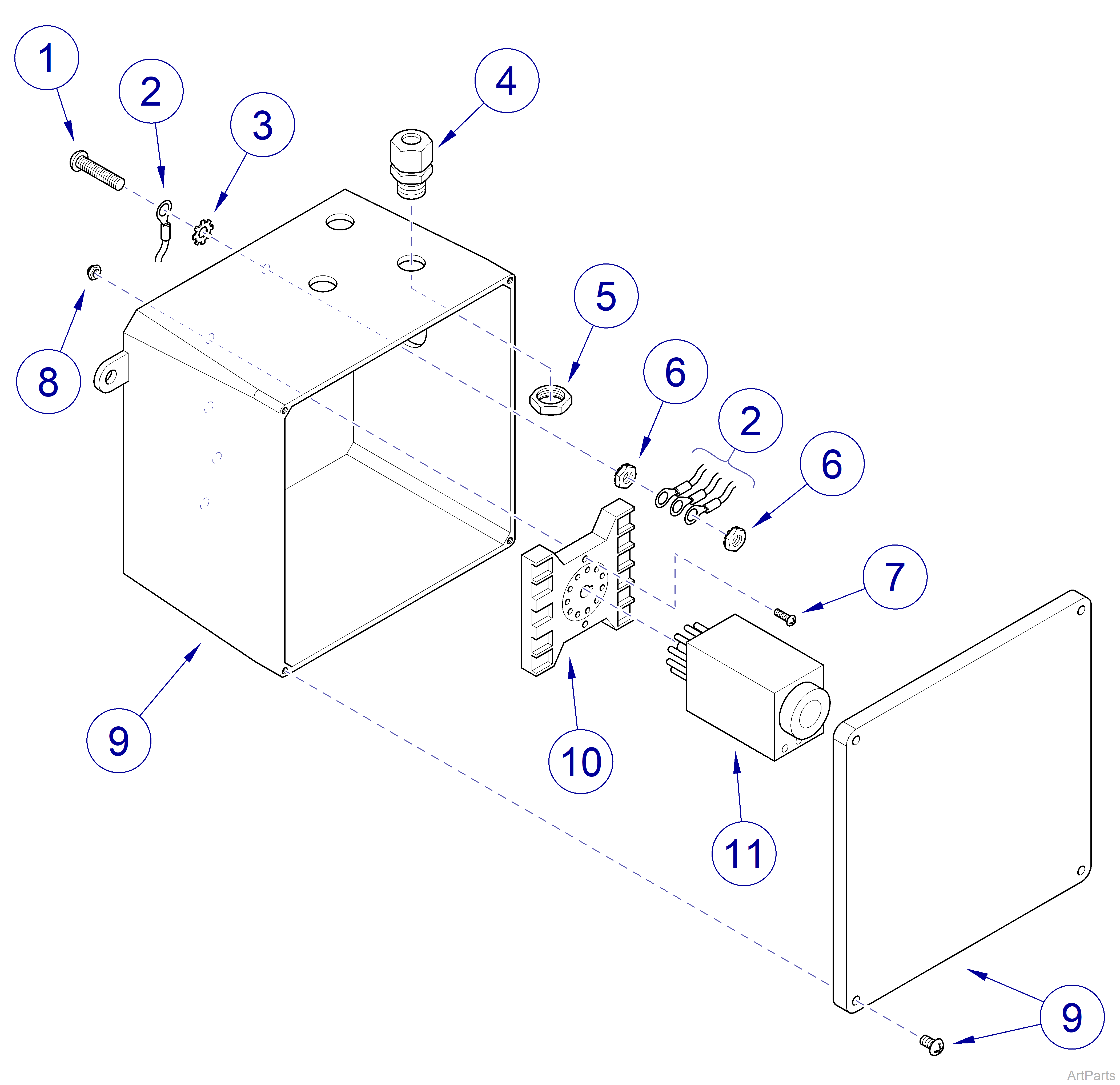 Canis Major Wet Table Electrical Box