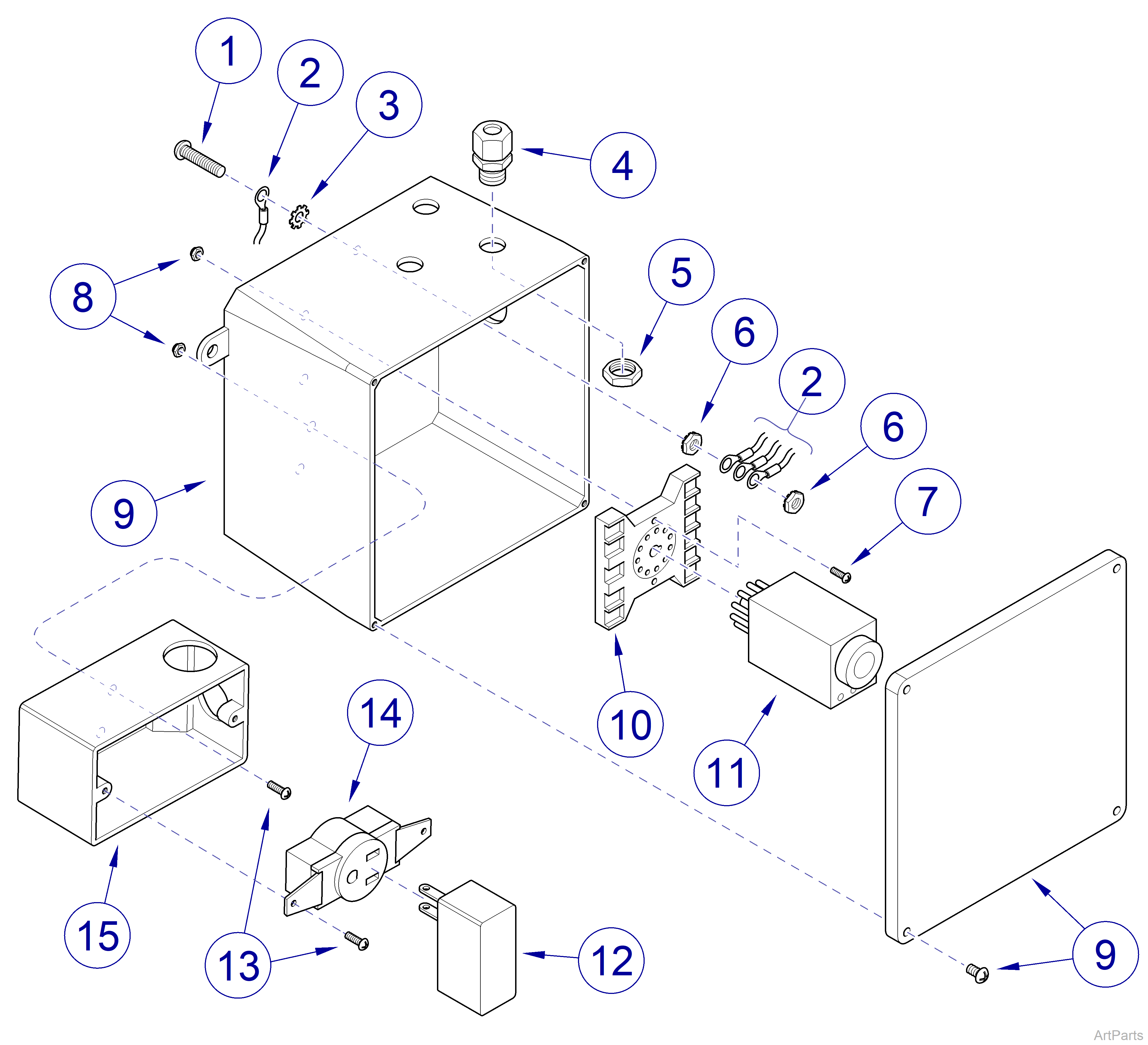 Canis Major Wet Table Electrical Box