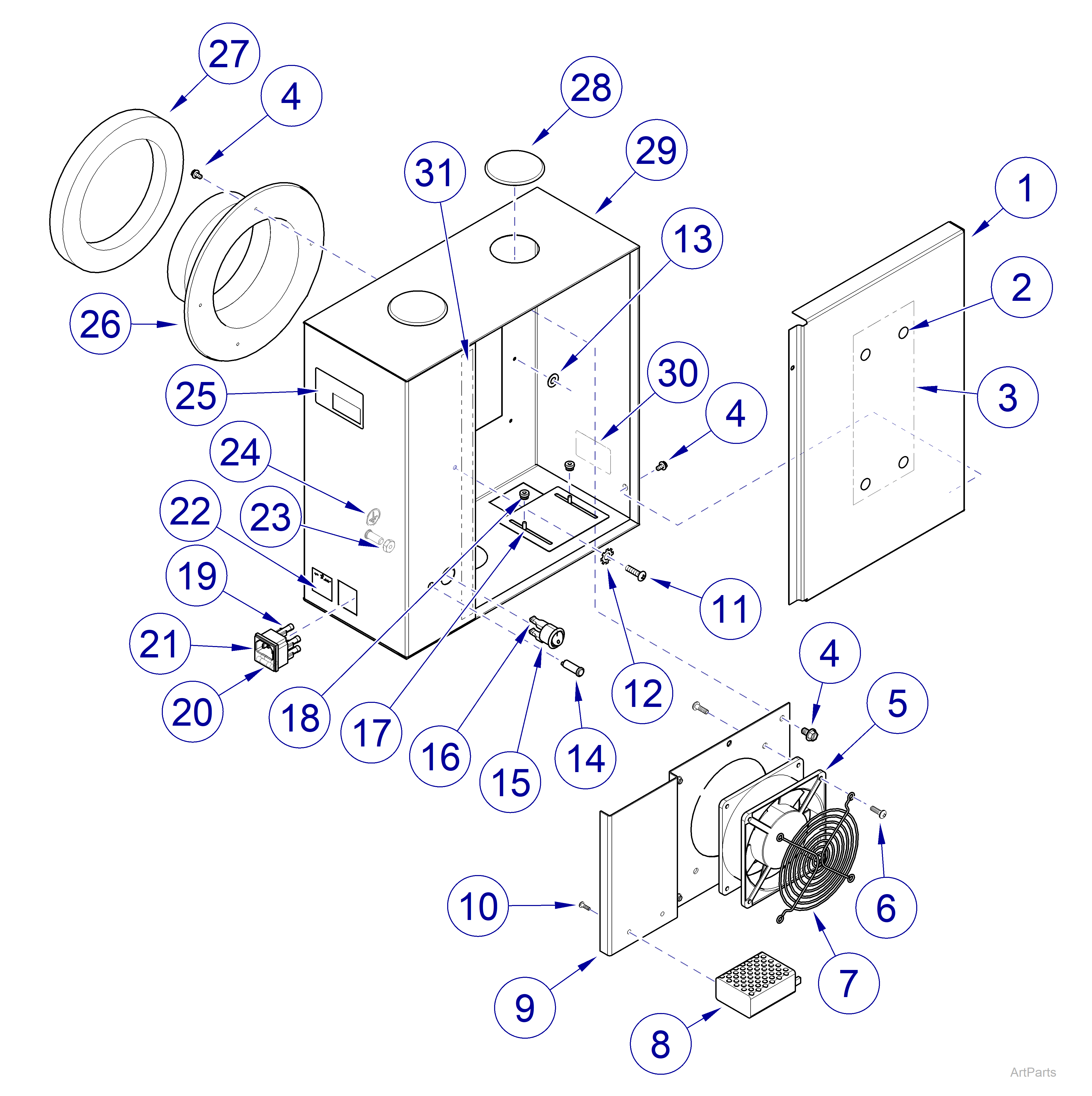 Central Scavenger Assembly