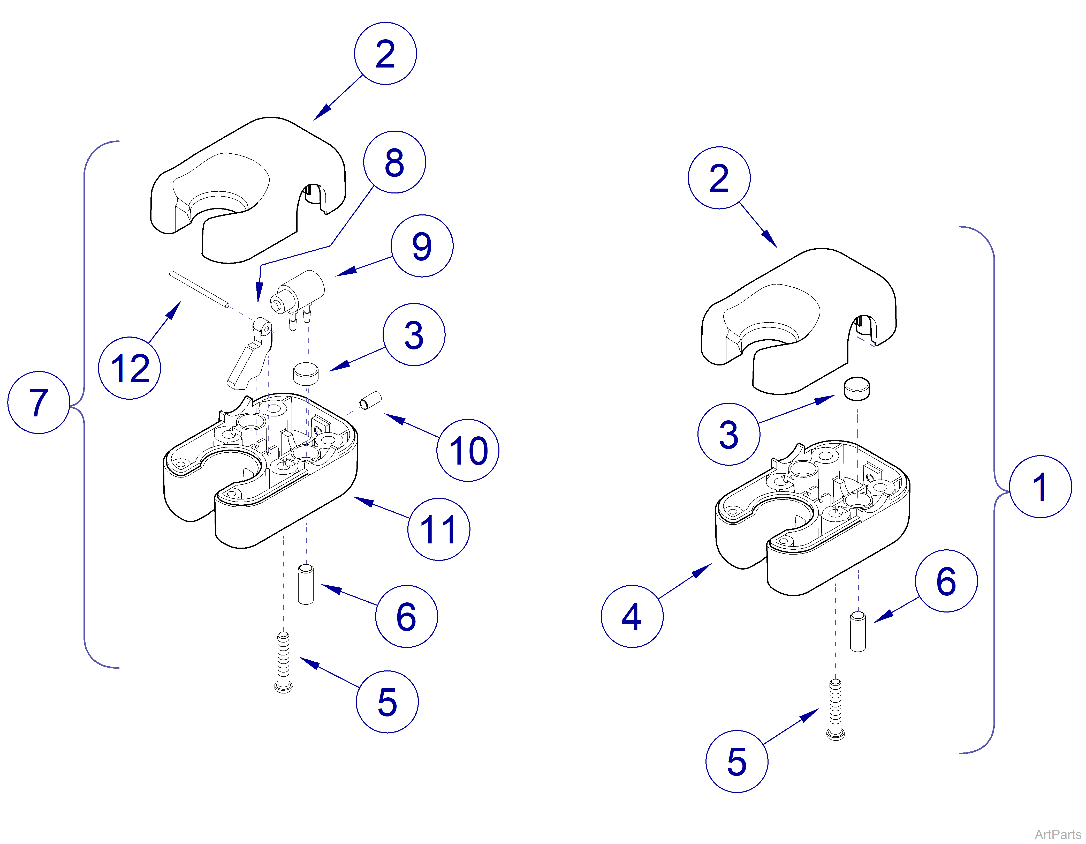 Midmark® 1000 Handpiece Holders