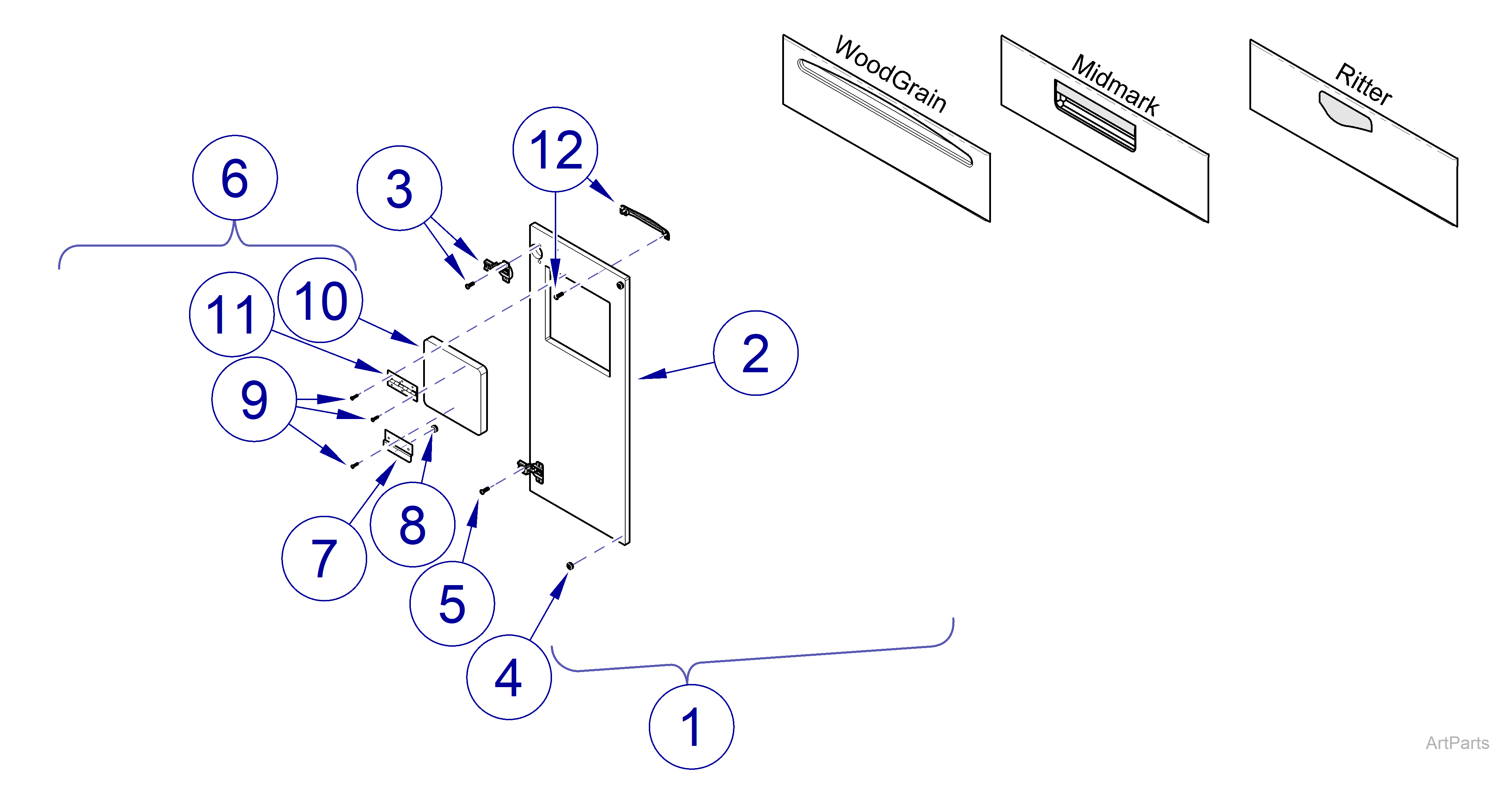 Fixed Height Tables Door Components