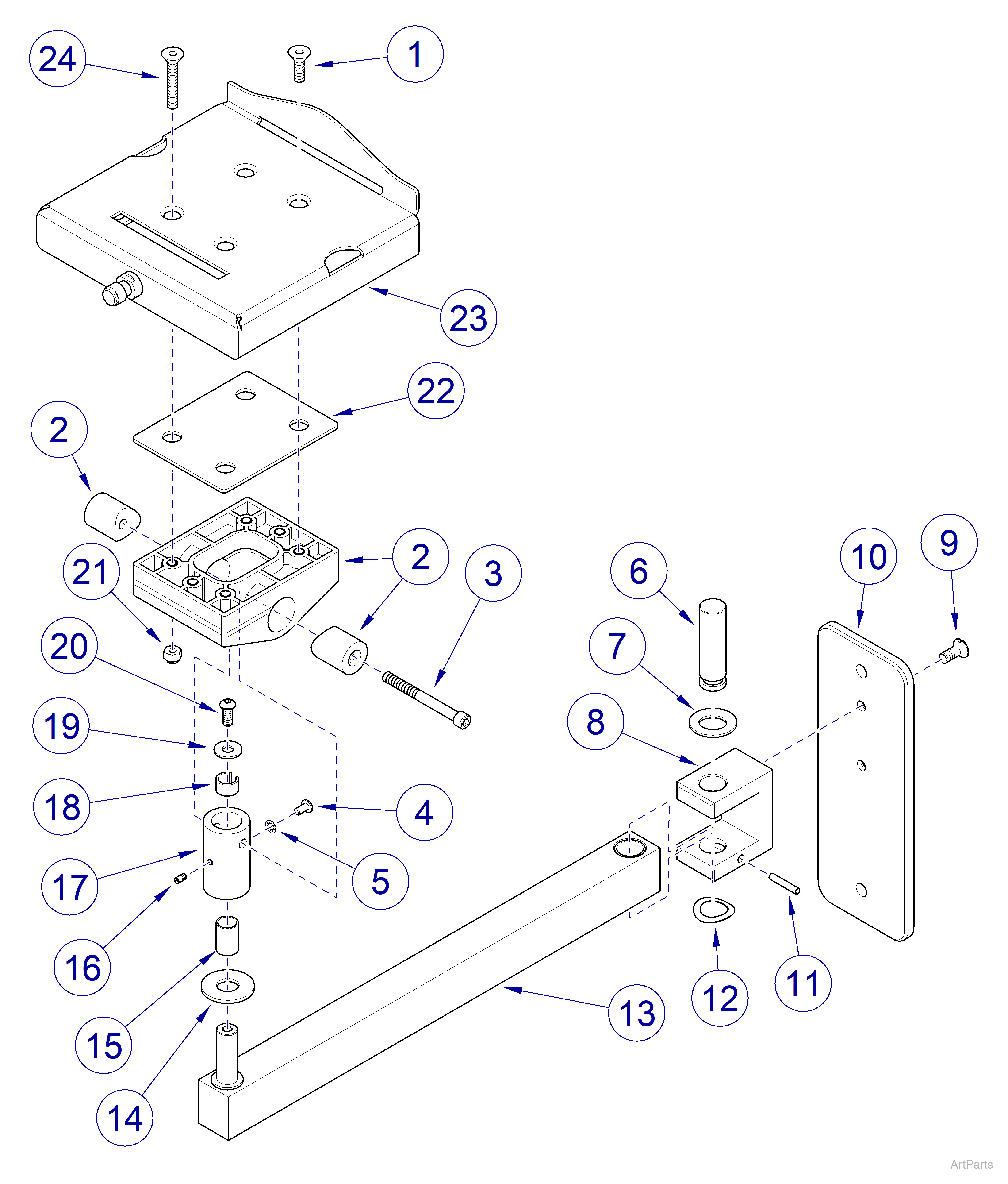 9A465 Midmark Monitor Wall Mount Assembly
