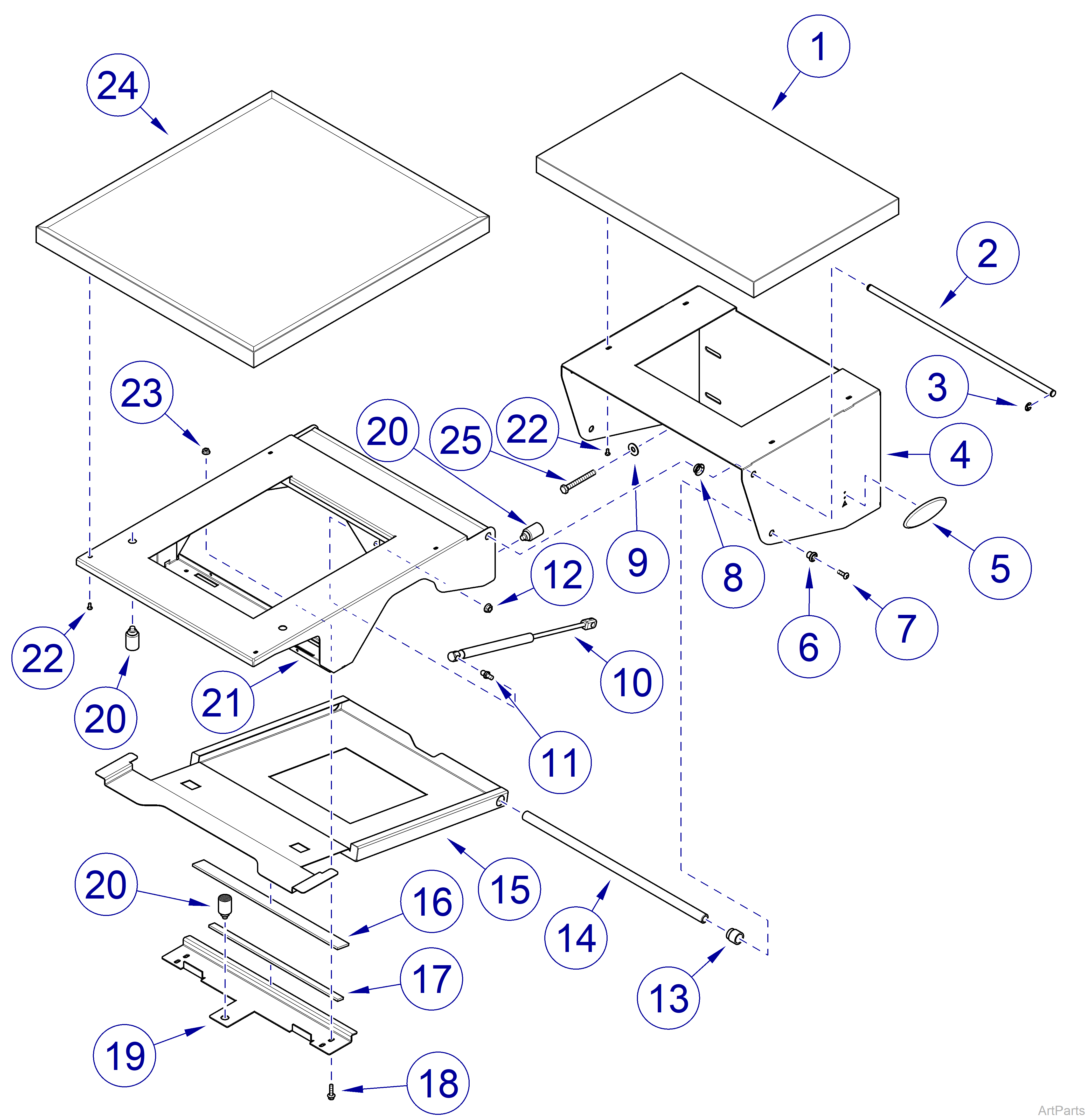 Veterinary Folding Exam Table