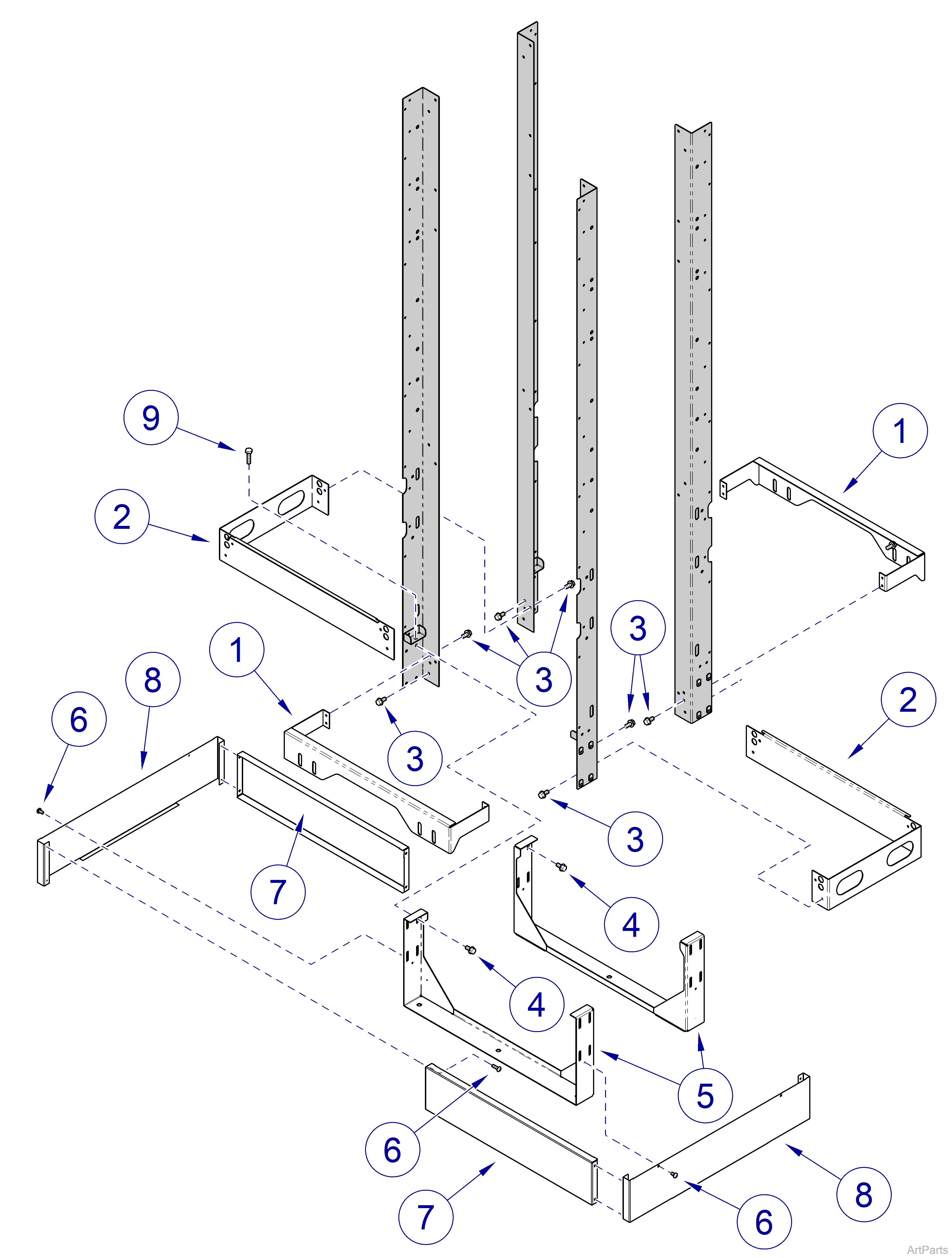 Chase Lower Supports