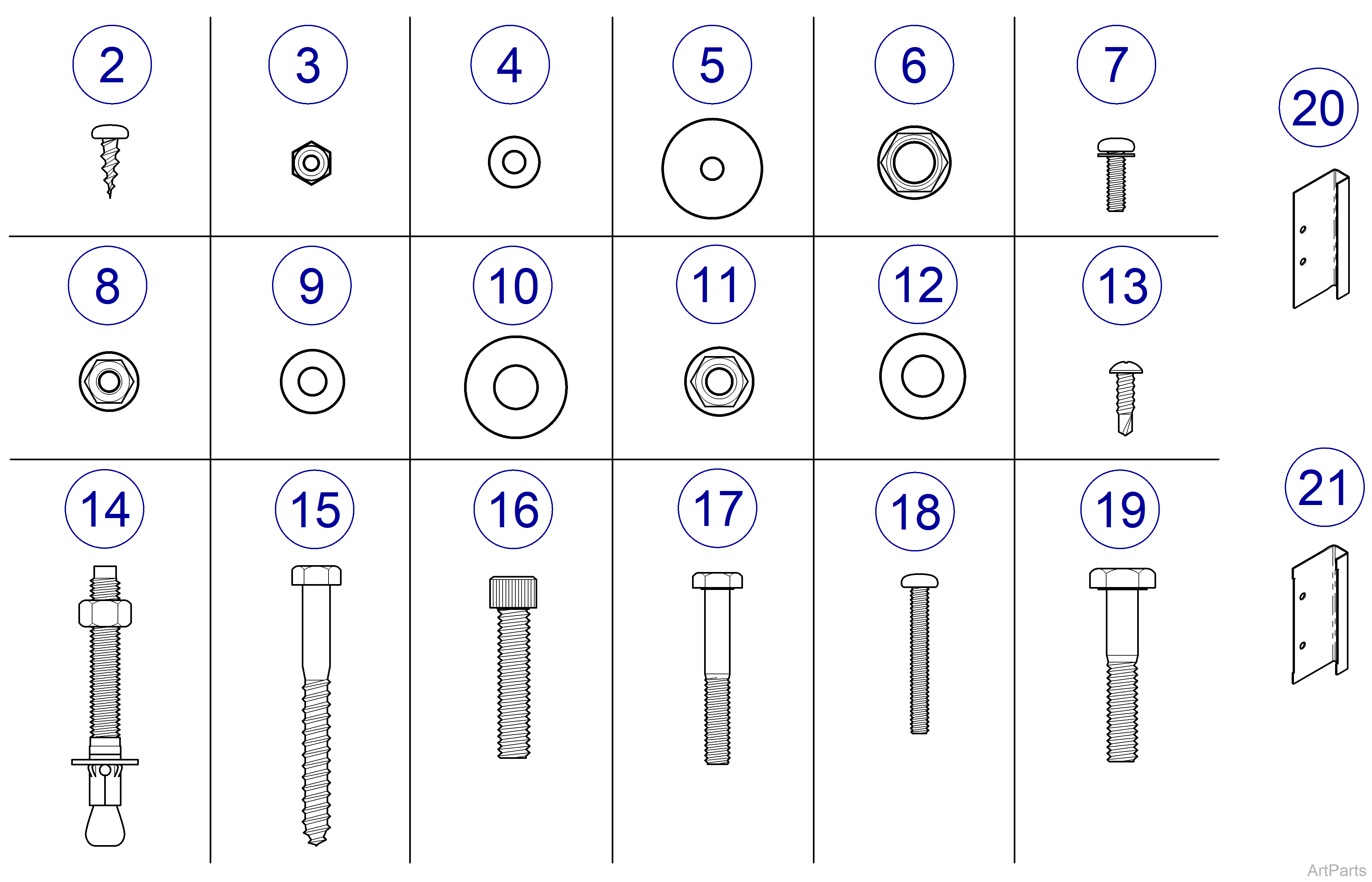 Chase Fastener Kit