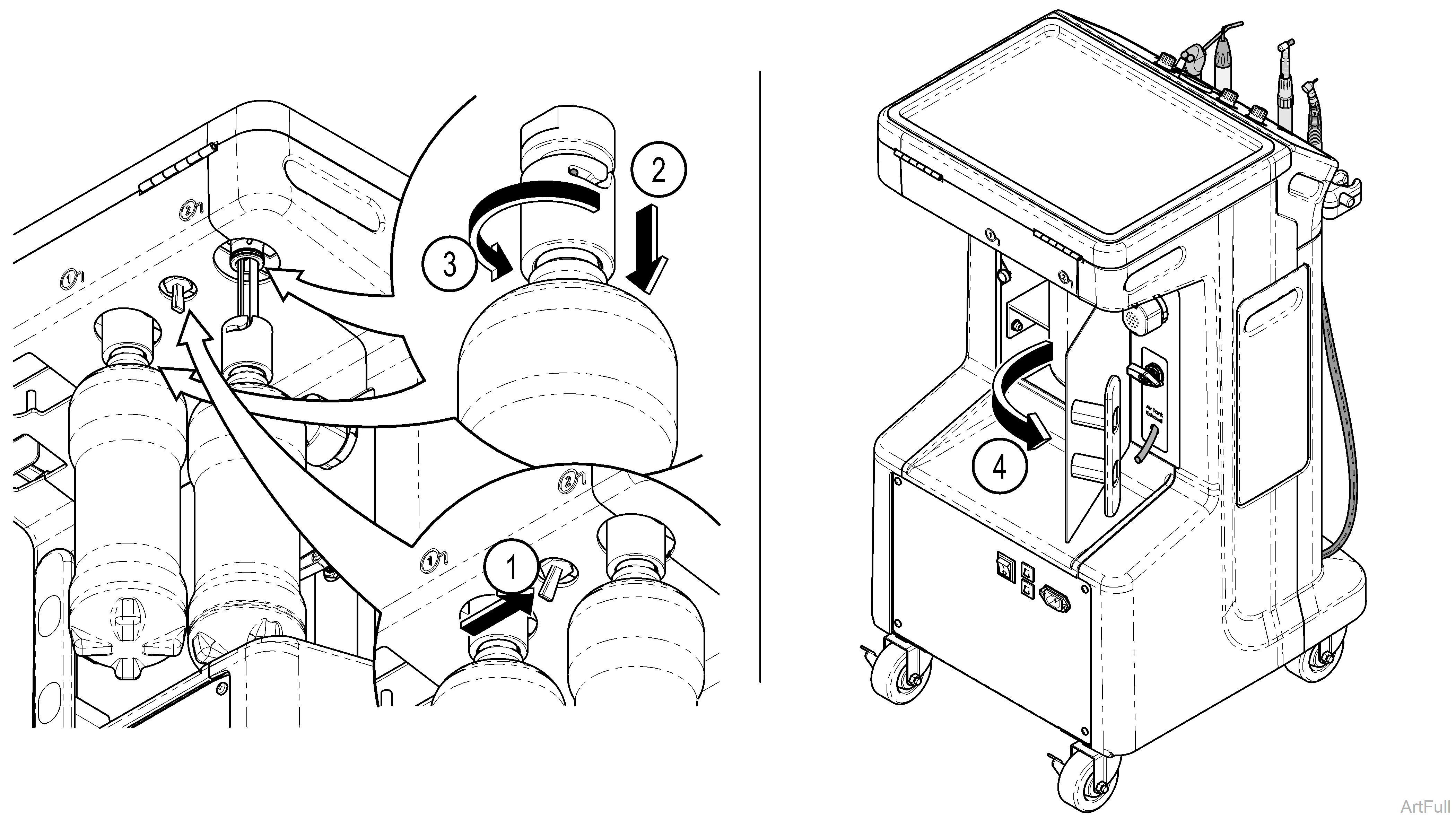 Midmark® 1000 Middle Compartment