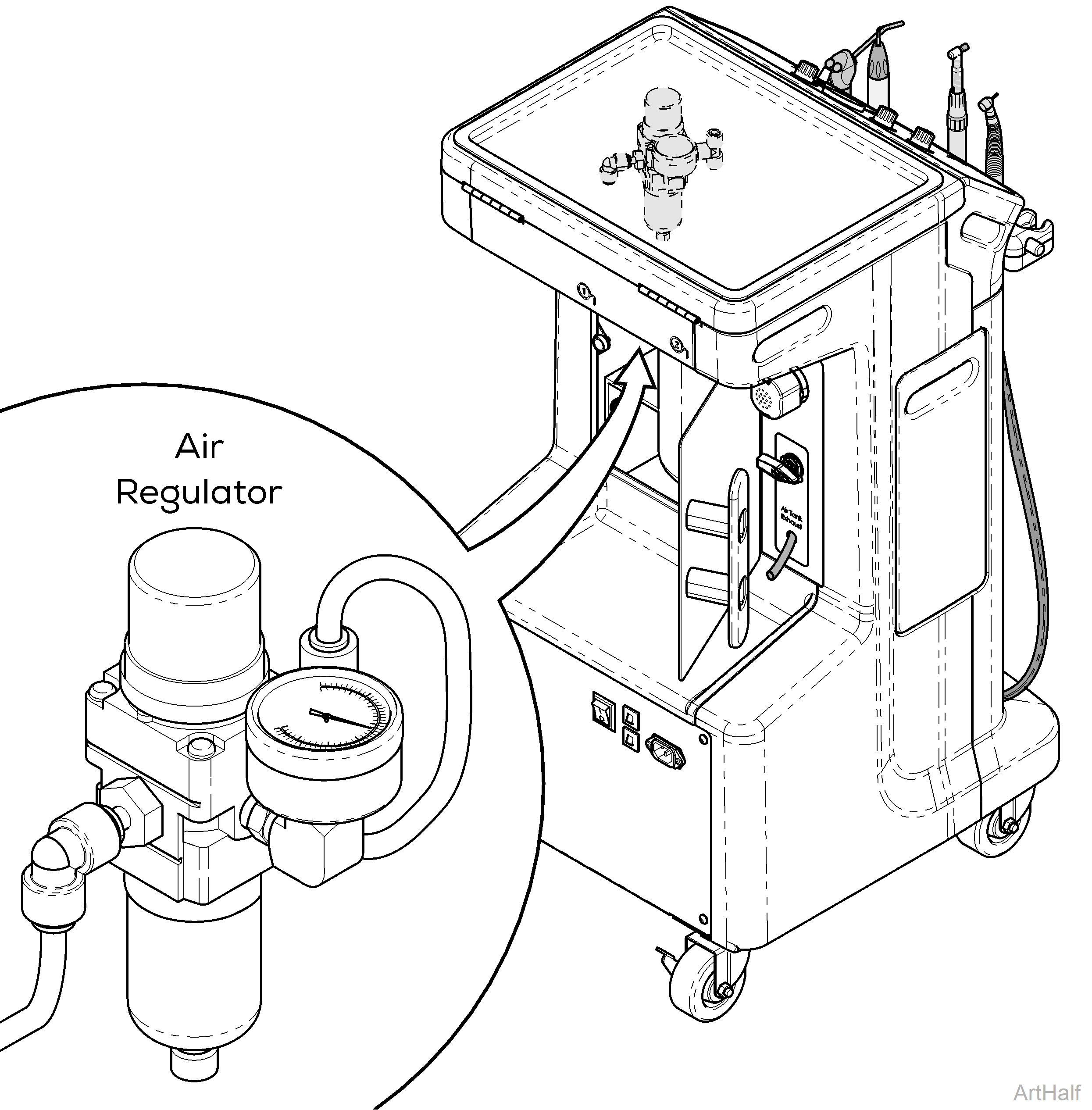 Midmark® 1000 Air Regulator