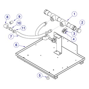 Classic Series Vacuums Twin Exhaust Manifold Assembly