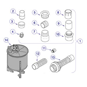 PowerVac G Separator Loose Parts