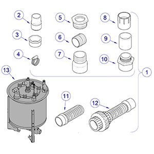 Smart Vac G Separator Loose Parts