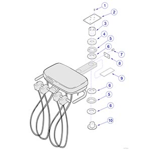 Rear Delivery Unit Cabinet Mount Components