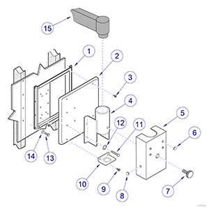 Side Delivery Unit Wall Mount Components