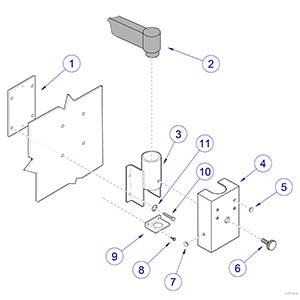 Side Delivery Unit Cabinet Mount Components