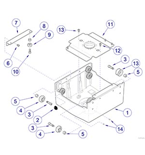 Track Light Monitor Monitor Trolley Assembly Monitor Trolley 029-4733-0x