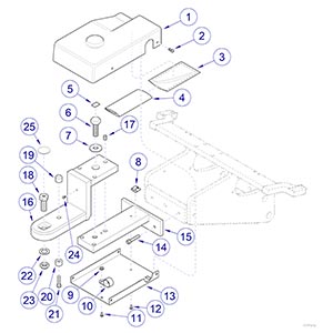 Biltmore/Knight Chairs L/R Light Bracket Components