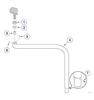 LR Curved Arms for Models 153584 and 153818