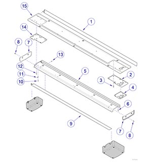 Track Mounted Lights With Monitor Track Assembly