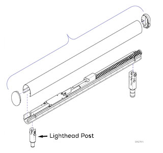 Flex Arm Lighthead Post for 153584, 153585, 153771 and 153673 Models