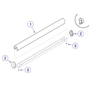 Flex Arm Covers And End Caps for 153584, 153585, 153771 and 153673 Models