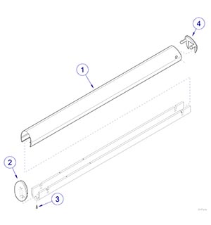 Flex Arm Assembly (029-5508-00) Covers / End Caps