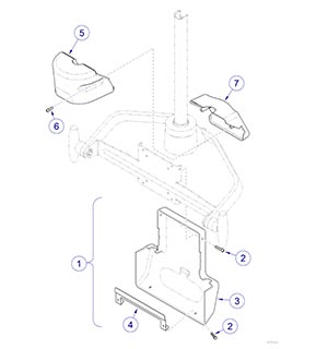 Flex Arm / Monitor Mount (029-4739-0x) Monitor Mount Covers