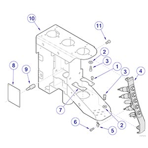 Procenter Console Assembly - Internal Components for Ultra Chair Mounting