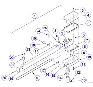 Universal Mounted Lights, Universal Fixed Arm Assembly 153904