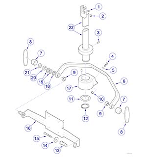 Flex Arm / Monitor Mount (029-4739-0x) Monitor Mount for 17” Monitor