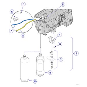 Elevance® Console Air Toggle Switch and Water Bottle