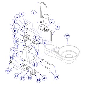 Elevance® CuspidorCuspidor Assembly