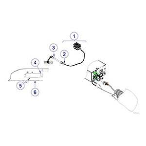 Elevance Handpiece Illumination System (incl. Items 1-6) 153630-001 (115V) / 153630-003 (230V)