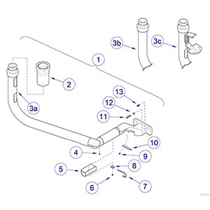 Elevance® Cuspidor Chair Mounting Arm