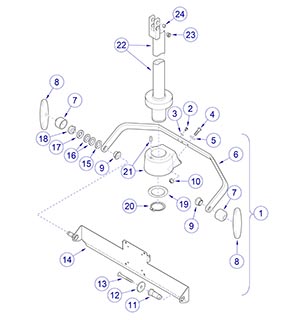 Flex Arm / Monitor Mount (029-4739-0x) Monitor Mount for 24” Monitor