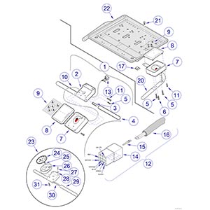 Asepsis 21 Delivery Unit Unit Mounted Chair Control on Knight and Ultra Chairs Only