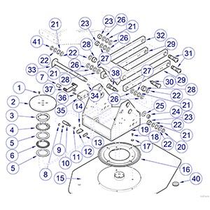 Biltmore/Knight Chairs Base Components - Rotational