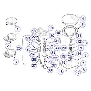 Asepsis 21 Delivery Unit Foot Control Assembly