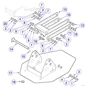 Biltmore/Knight Chairs Base Components - Non-Rotational