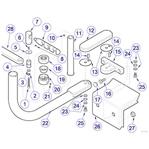 Asepsis 21 Delivery Unit LR Assistant’s Instrument Holder