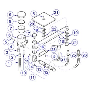 Cabinet Mounted Assistant’s Instruments / Cabinet Mounted HVE and Saliva Ejector